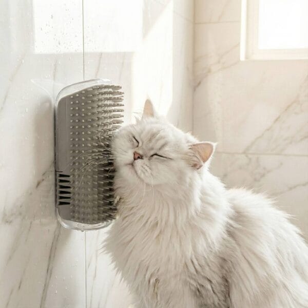 Brosse murale de massage pour chat