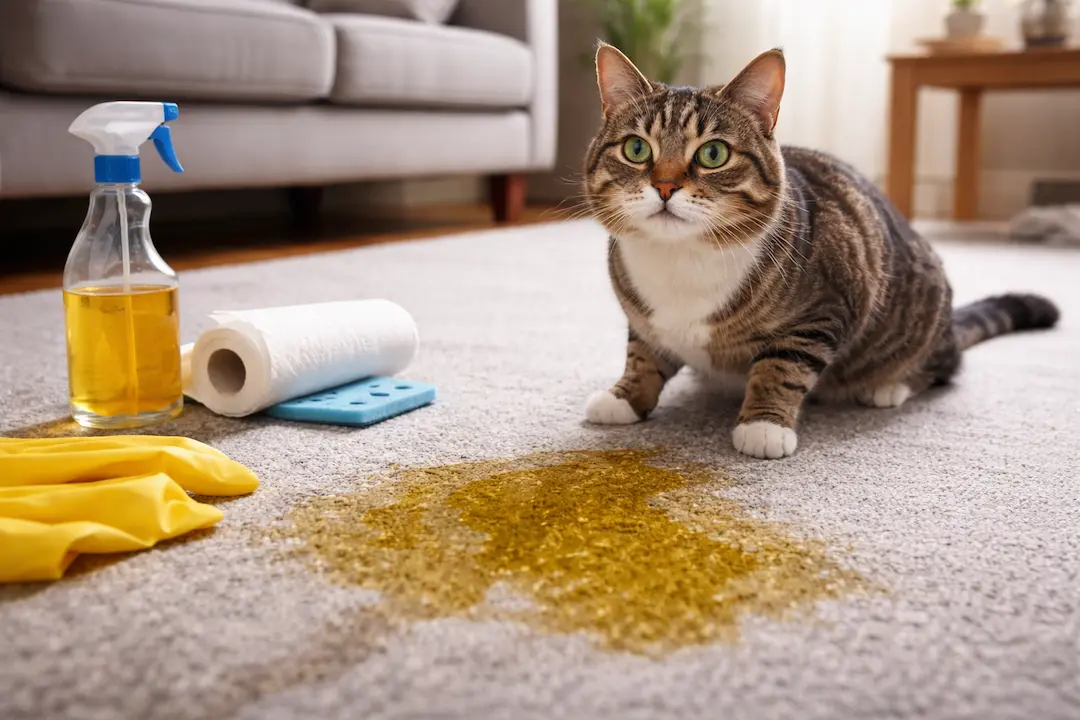 Chat utilisant sa litière - hygiène et propreté féline